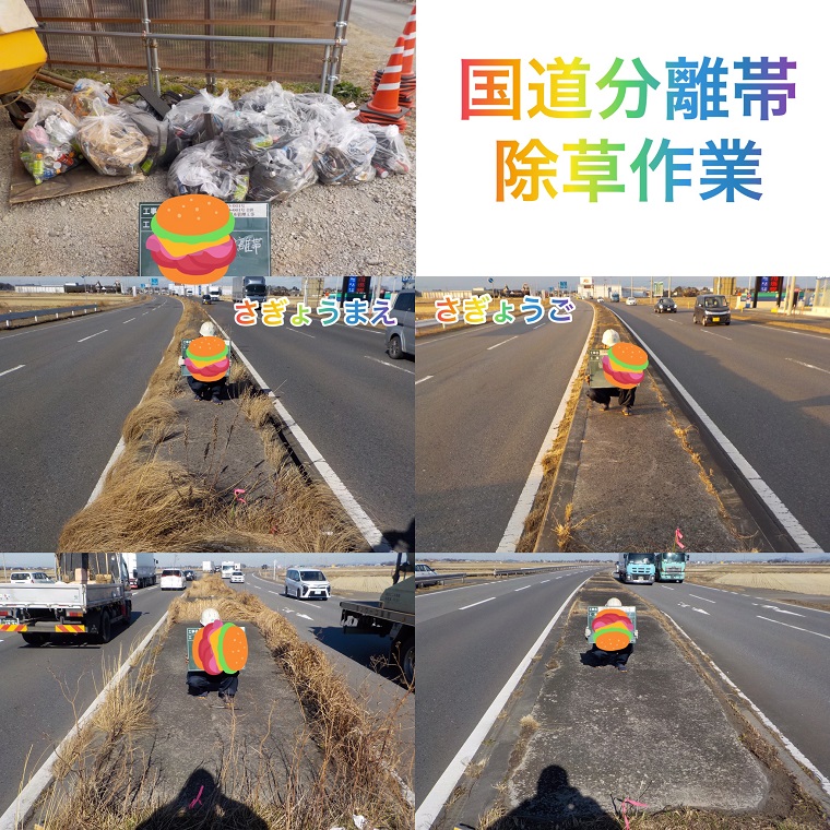 下妻市 道路除草作業